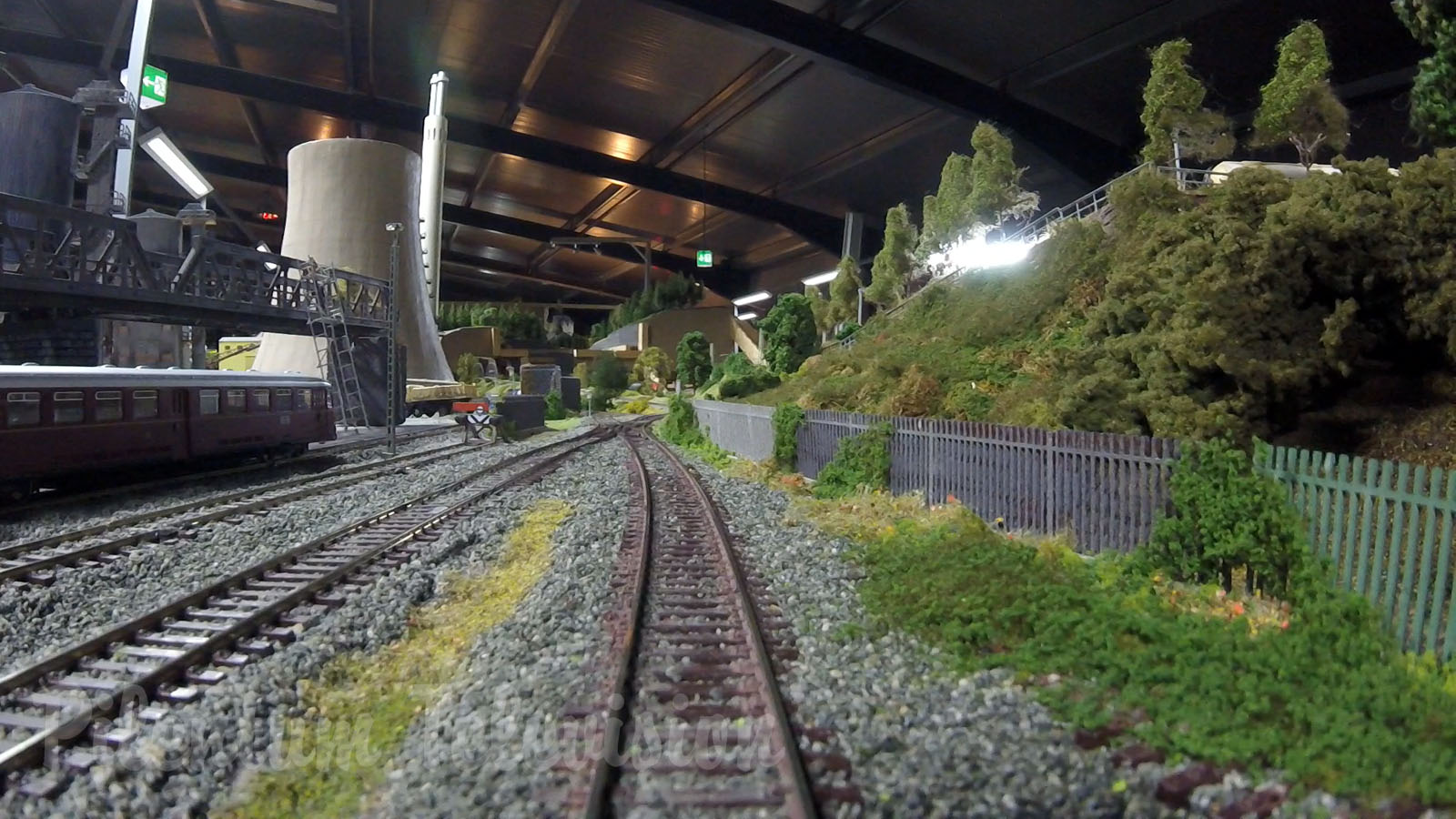 Cab Ride on a German Model Railway Layout designed by Josef Brandl