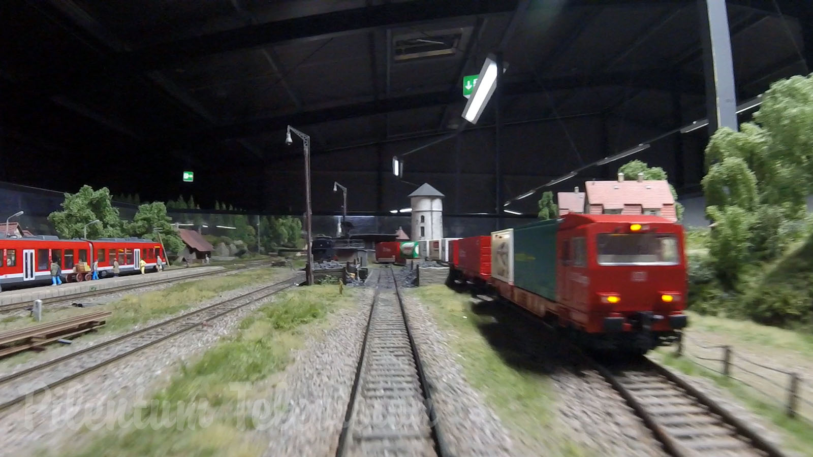 Cab Ride on a German Model Railway Layout designed by Josef Brandl