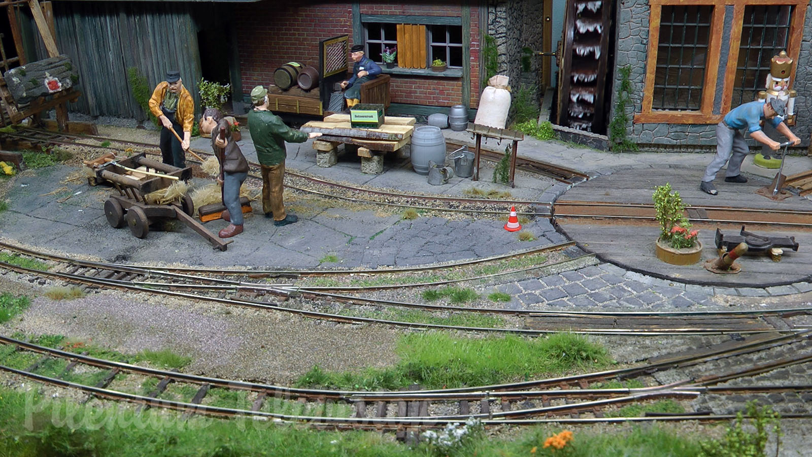 Very nice Gn15 model train layout of field railways - 1/35 diorama of trench railways